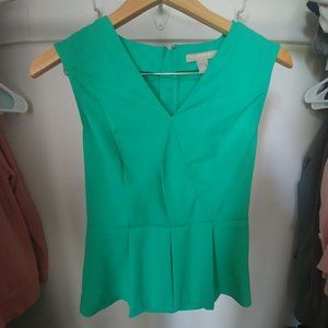 Banana Republic Green Peplum Top